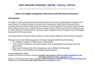 Centro de Trabajadores de Nueva Orleans para la Justicia Racial